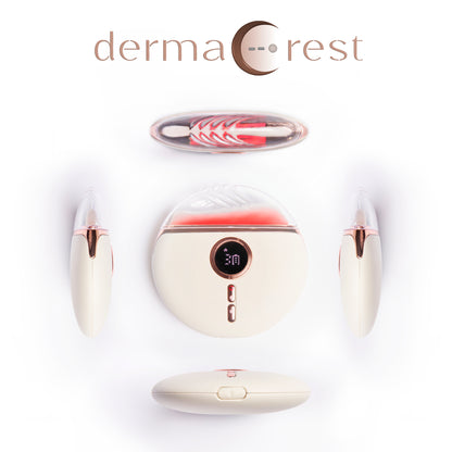 DermaCrest Gua Sha Red Light Therapy Face Sculpting Massager