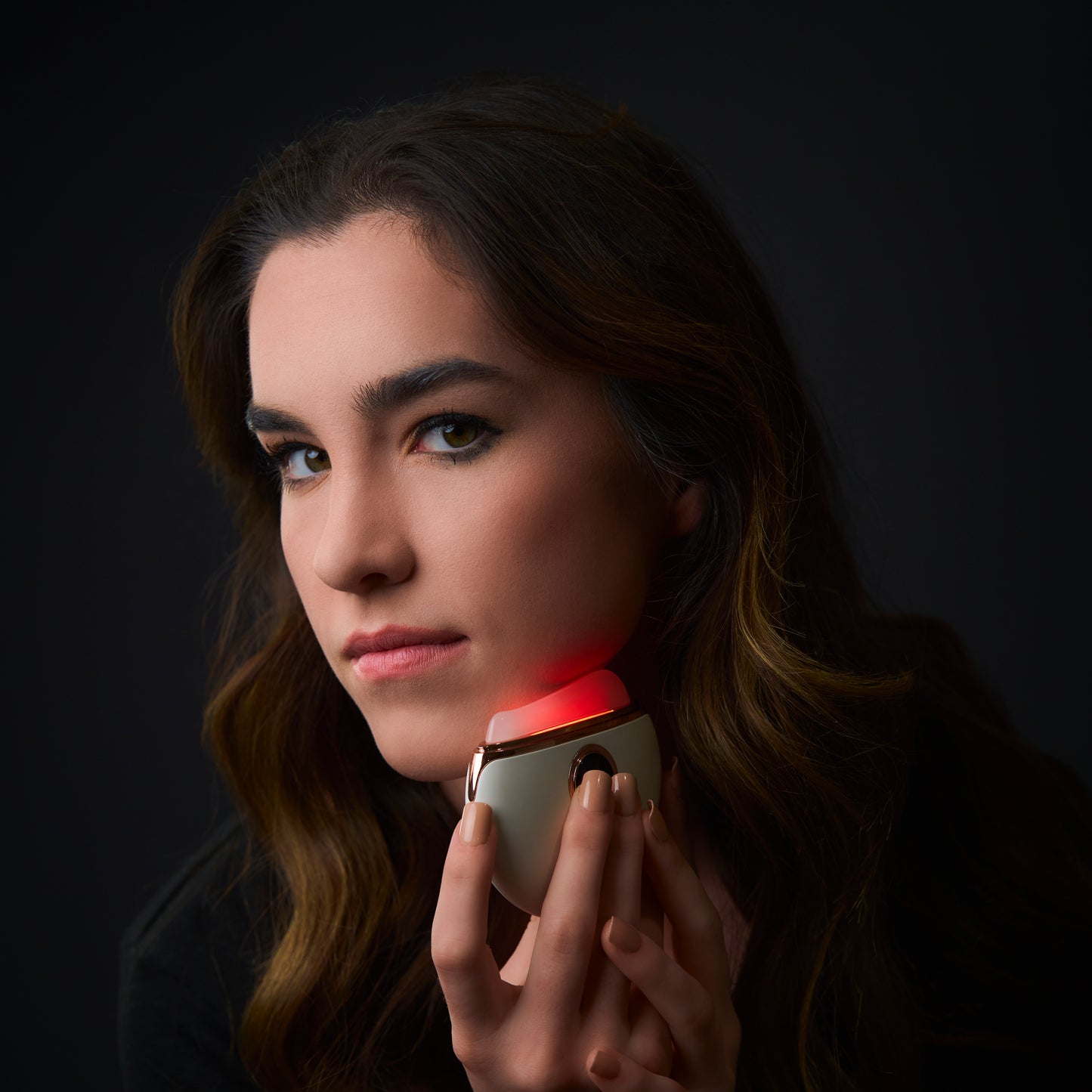 DermaCrest Gua Sha Red Light Therapy Face Sculpting Massager