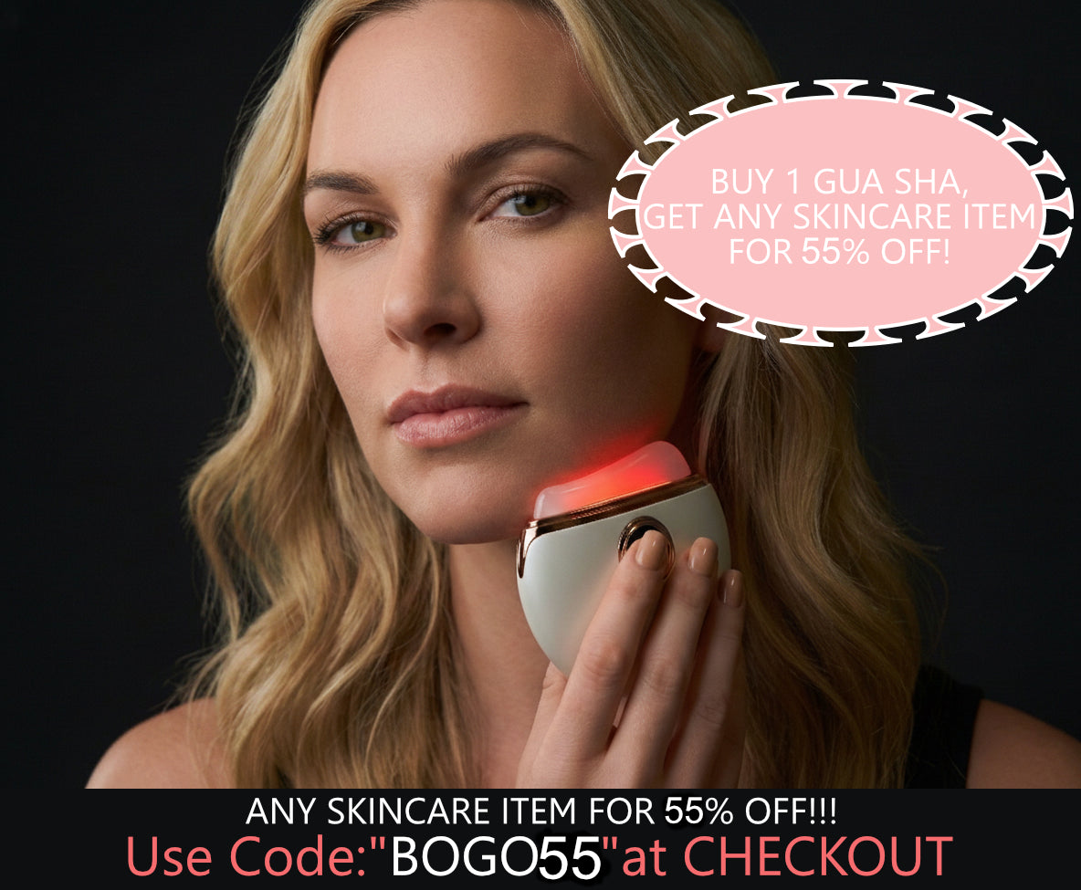 Gua Sha Facial Electric Massager with Red Light Therapy
