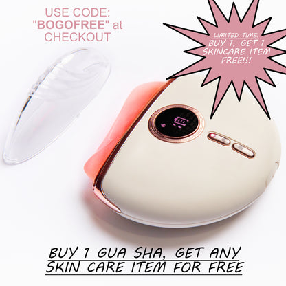 DermaCrest Gua Sha Red Light Therapy Face Sculpting Massager
