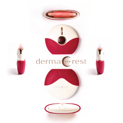 DermaCrest Electric Gua Sha with Red Light Therapy Face Sculpting Massager