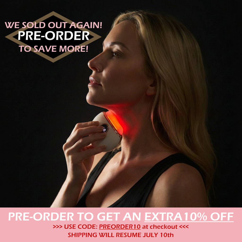 DermaCrest Electric Gua Sha with Red Light Therapy Face Sculpting Massager