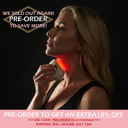 DermaCrest Electric Gua Sha with Red Light Therapy Face Sculpting Massager