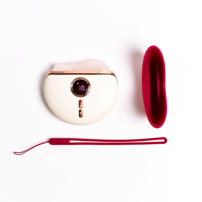 DermaCrest Electric Gua Sha with Red Light Therapy Face Sculpting Massager