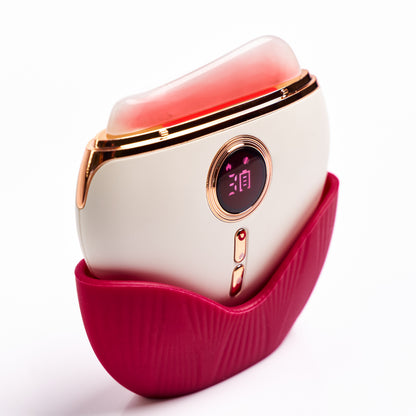 DermaCrest Electric Gua Sha with Red Light Therapy Face Sculpting Massager