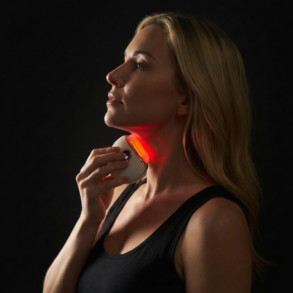 Gua Sha Facial Electric Massager with Red Light Therapy